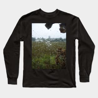 A Web of Droplets Long Sleeve T-Shirt